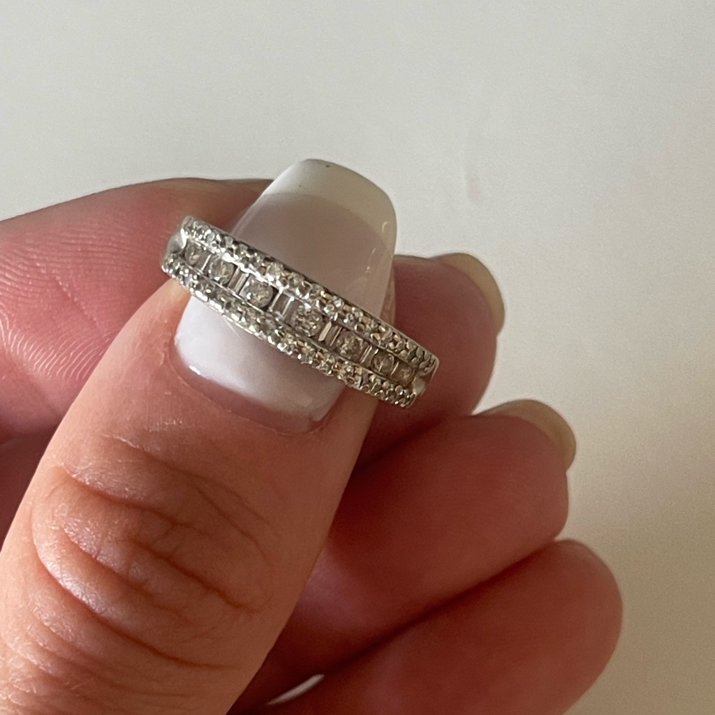 Diamond Cocktail Ring 10k White Gold Diamond Cocktail Ring 10k White Gold